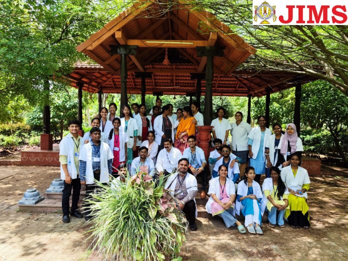 A visit to the medicinal plant garden By Department of Homoeopathic Pharmacy